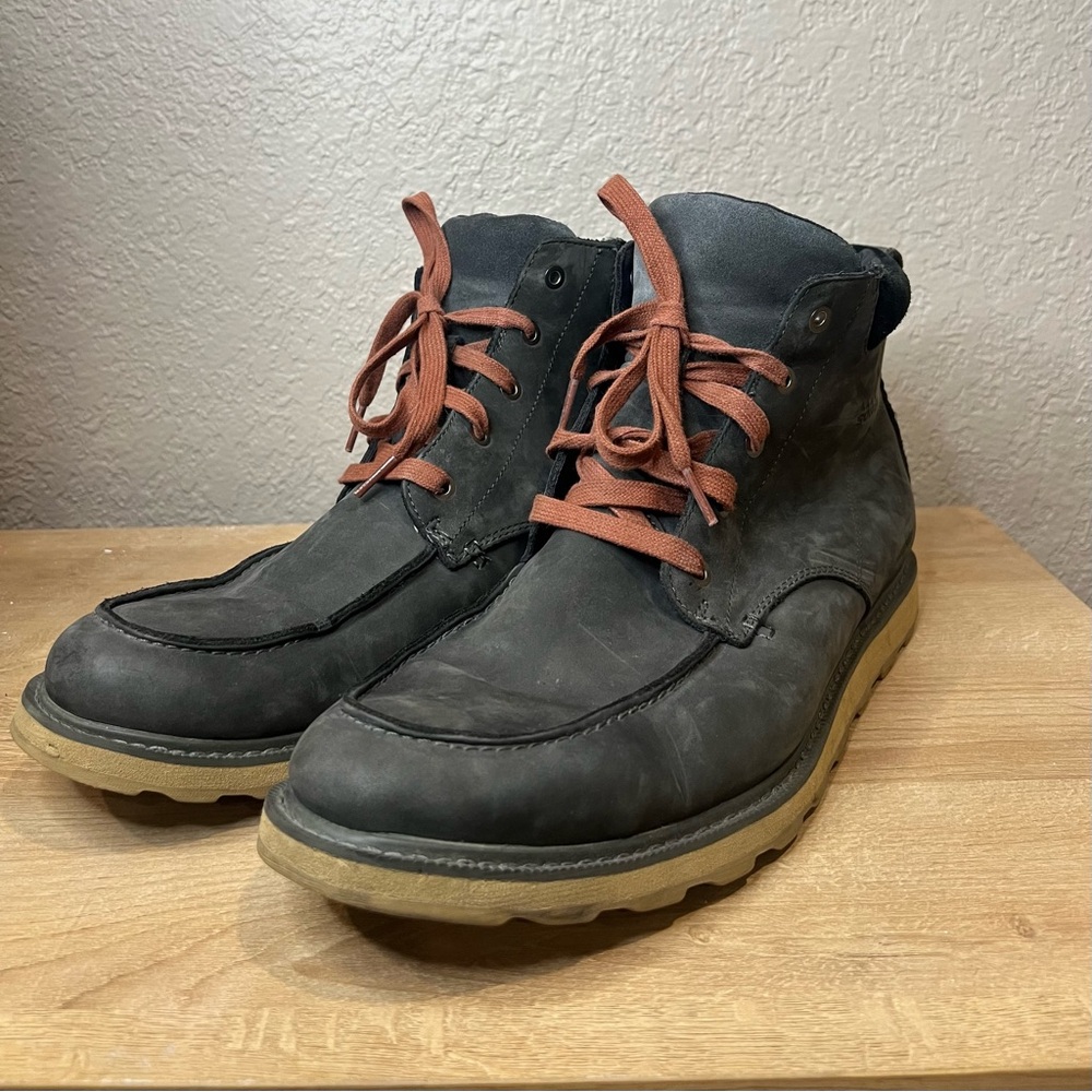 Sorel Madson II Moc Toe Waterproof Boot Coal Mens Size 14